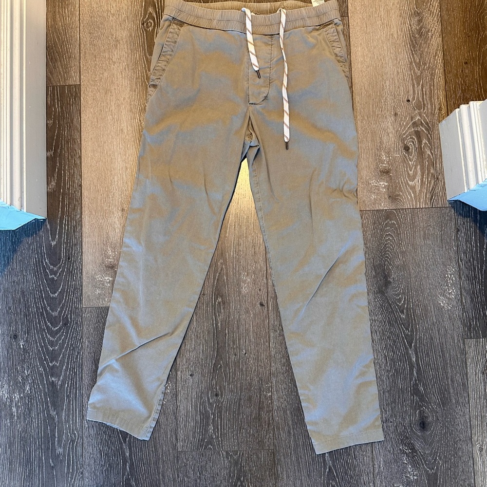 James Perse Men's Drawstring Chinos in Taupe